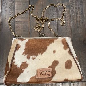 NWT American Darling Leather & Cowhide bag